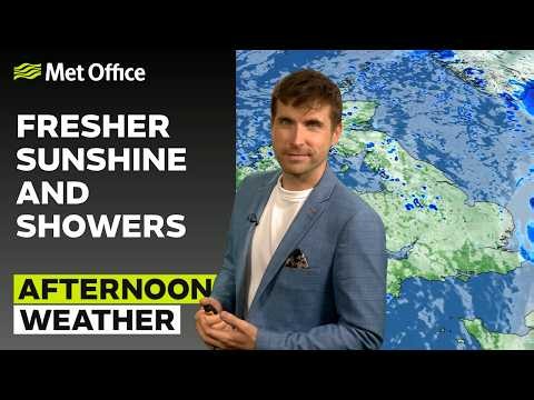 16/10/2026 - Sunny with showers - Afternoon Weather Forecast UK - Met Office Weather