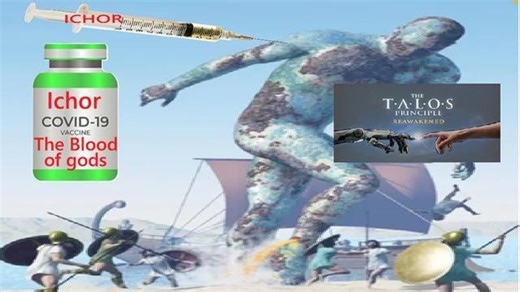 ICHOR THE BLOOD OF THE GODS IN A MRNA VACCINE - THE MERGER OF MANKIND, AI AND THE NEPHILIM