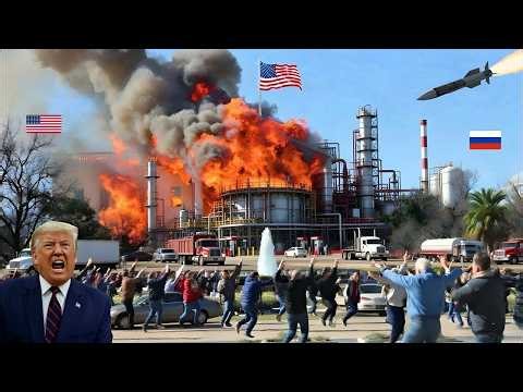 TODAY'S BREAKING NEWS! A major US oil refinery was destroyed by a Yak-141 attack, see what happened!