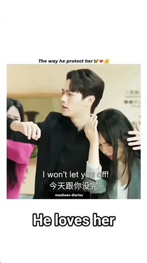 The way he protect her he love her #kdrama #lovestatus #love #attitude #short #viralvideo #cute