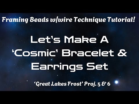 'Cosmic' Earrings & Bracelet Set Tutorial #earringsdesign #braceletdesign #jewelrymakingtutorial