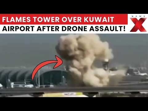 Flames Engulf Kuwait Airport After Drone Strike — Shocking Footage! | Middle East on Edge