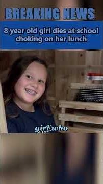 Justice for Adrian Thompson ❤️ ! 8 year old girl dies at school choking on her lunch #shorts