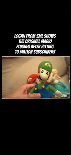 Logan From SML Shows The Original Mario Plushes After Hitting 10 Million Subscribers #sml #jeffy
