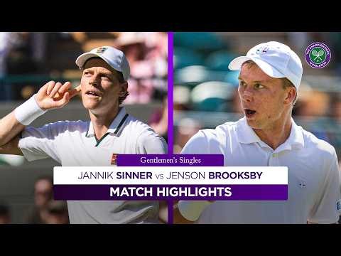 Sinner in control | Jannik Sinner v Jenson Brooksby | Highlights | Wimbledon 2026