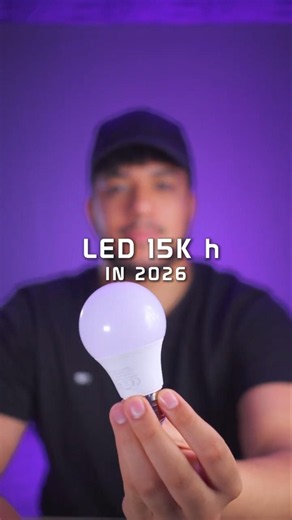 15K h LED Bulb in 2026 vs 13.5 h Carbon Bulb in 1879 💡