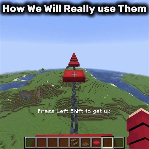 how Mojang think we will use cushions VS how we will really use them.