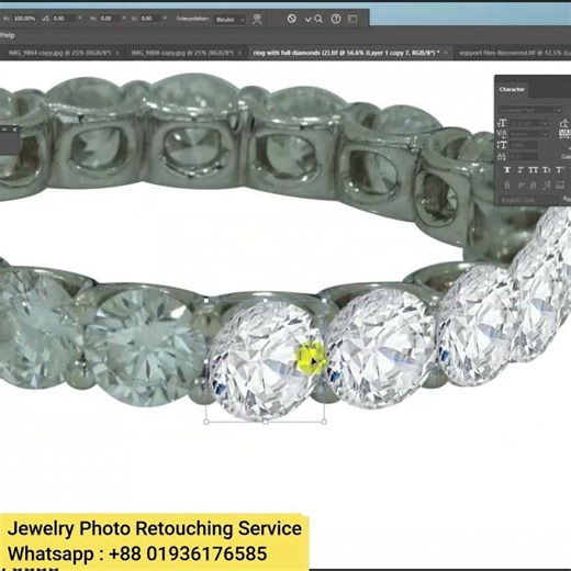 High End Jewelry Bracelete Photo Retouching Tutorial in Photoshop