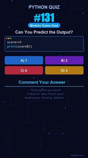 Python Quiz #131 — Can You Predict the Output? #shorts #python