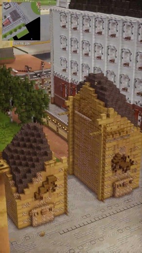 Building a triumphal arch in minecraft!