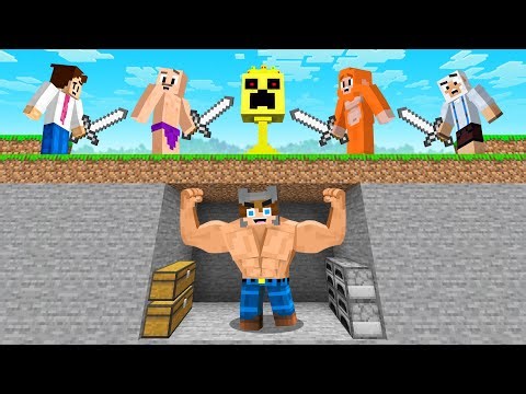 Minecraft Hunters vs Speedrunner but I got TOO STRONG!