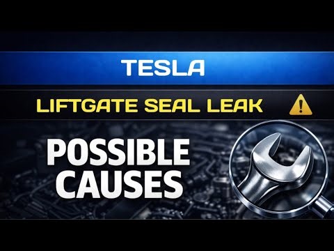Tesla Model Y Liftgate Seal Leakage – Likely Reasons Explained
