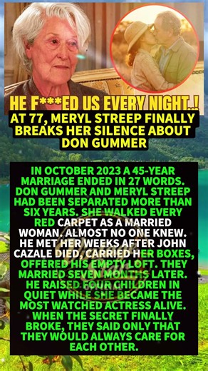 At 77, Meryl Streep FINALLY Breaks Her Silence About Don Gummer #shorts #viral