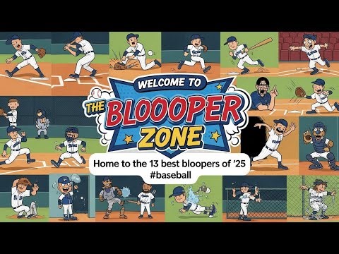 Welcome to The Blooper Zone, home to the 13 best bloopers of '25 #baseball