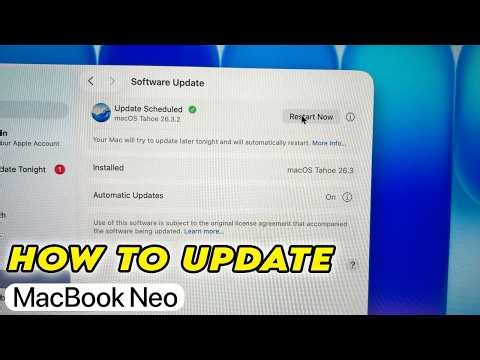 How to Update the MacBook Neo