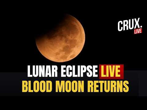 LIVE | Deep Partial Lunar Eclipse Set To Turn 96.2% Of Moon Red | Space | Blood Moon