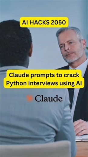 Claude prompts to crack Python interviews using AI