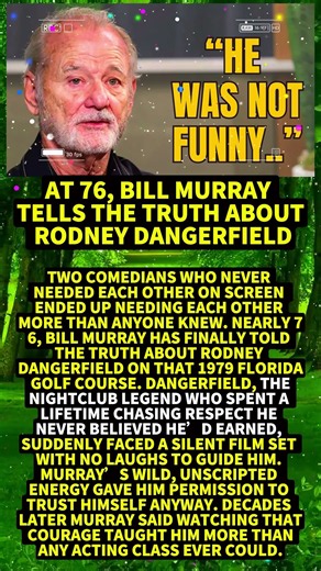 At 76, Bill Murray Tells the Truth about Rodney Dangerfield #Shorts #viral