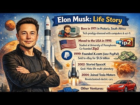 Elon Musk: Life Story and Path to Wealth🧒 Early Life