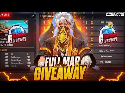 FREE FIRE LIVE CUSTOM ROOM GIVEAWAY | FF LIVE TEAM CODE GIVEAWAY | FF LIVE GIVEAWAY DJ ALOK |FF LIVE