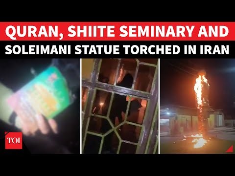 Iran RIOTS: Quran, Shia Seminary & Soleimani Statue Burn | Anti-Khamenei Protests Explode On Day 6