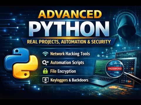Python Advanced Course 2026: Build Tools, Encrypt Files & Hack Networks