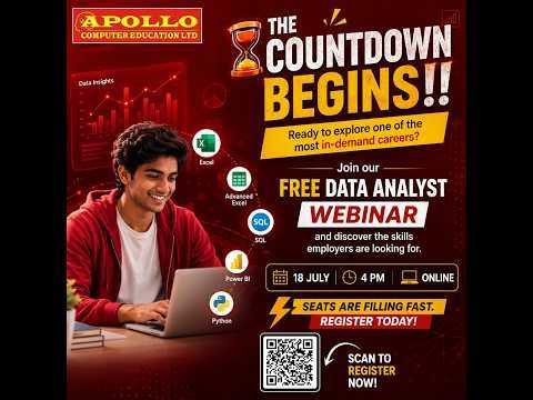 🚀 FREE Data Analyst Webinar | Learn Excel, SQL, Power BI & Python |