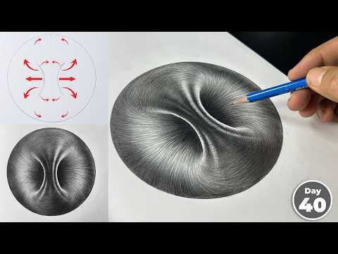 FREE 60-Day Drawing Course 🎨 - Day 40 | Realistic Pencil Shading Technique for Beginners