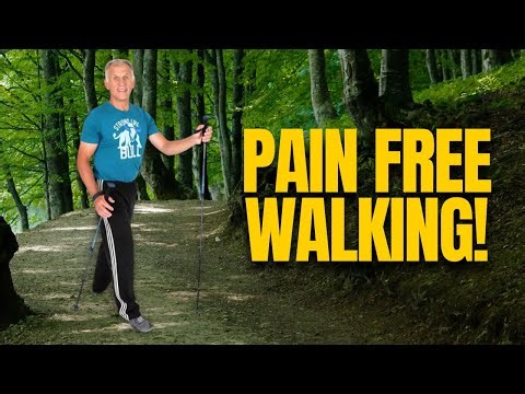 Walk Properly & Stop Joint Pain, Plus Why & How To Walk with Trekking Stiks