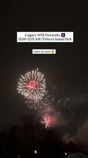 Calgary And Beyond 🌇 on Instagram: "Calgary knows how to welcome a new year 🎆🤍 From cozy fire pits and food trucks to music, skating, and a midnight sky full of fireworks — New Year’s Eve downtown is always something special. Fireworks light up the sky at 12:00 AM from Prince’s Island Park, and the energy starts much earlier at Eau Claire Plaza with family-friendly celebrations from 8 PM onwards. Whether you’re out in the cold with friends or watching from somewhere warm — this is Calgary say