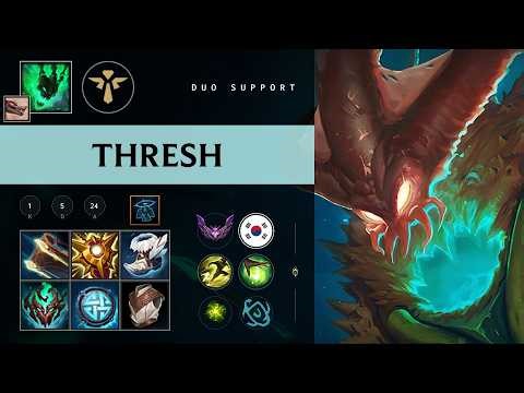Thresh Support vs Leona - KR Master Patch 26.09