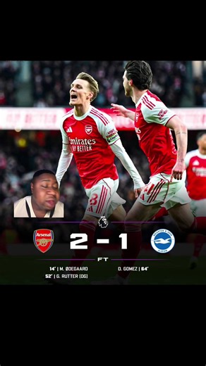 Arsenal vs Brighton Match Highlights: 2-1 Outcome