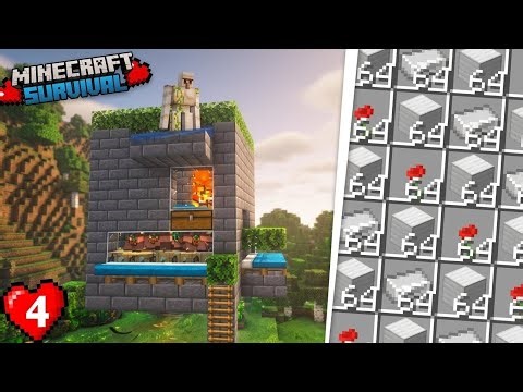 OP Iron Farm 😱 Unlimited Iron Minecraft Survival EP 4"