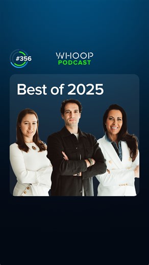 WHOOP on Instagram: "We’re turning back the clock to celebrate the best moments of the WHOOP Podcast this year. We brought together our top conversations with world-class thought leaders, athletes, and creators to share essential lessons on health, mindset, and the science of human potential. Available now on Apple, Spotify, and YouTube."