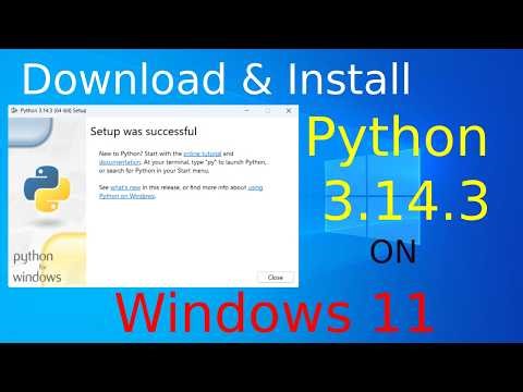How to install & RUN Python 3.14.3 on windows 11 | Download & Install Python 3.14.3