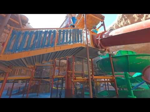 Lenny's Lagoon Brown Slide at Desert Falls Water & Adventure Park 🇶🇦