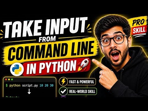 #58 Take Input from Command Line in Python! 🚀