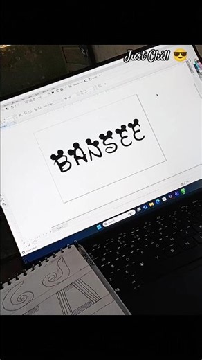 Typography & Logo Design Process ✍️💻 #creative #art #shorts