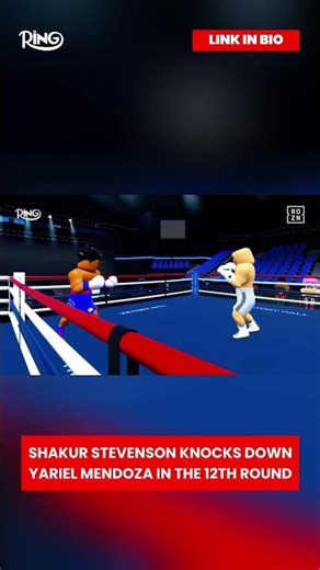 Stevenson KDs Mendoza 12th Round! 🥊 #theringpf #boxing #boxingchampion #prizefighterroblox #roblox