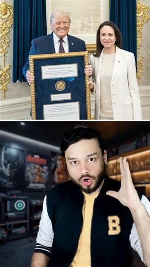 Noble Prize ‘Presented’ To TRUMP! MACHADO Shared Her Prize #shorts