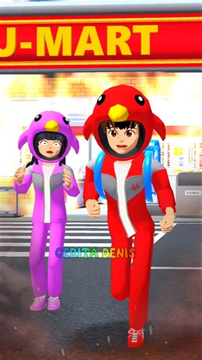 Mio's cat 😿 trapped in a fire, Yuta looks for a fire truck 😱 #sakuraschoolsimulator