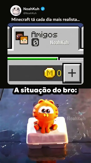 Minecraft ficou realista demais 😂💀#catmemes