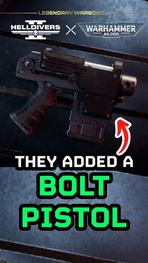 HELLDIVERS 2 IS ADDING A BOLT PISTOL! #helldivers2