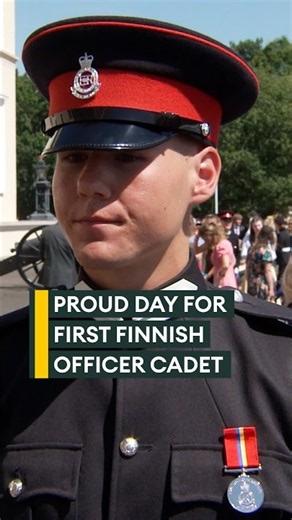 The first Finnish Officer Cadet to pass through Sandhurst