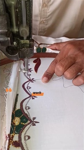 Simple Machine Embroidery Design Tutorial for Beginners#shorts#viral #trending | Rizwan Ali Tv