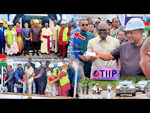 Prez Mahama Cuts sod for Tema Integrated Industrial Park, Sends his heart out to Accra Flood Victims