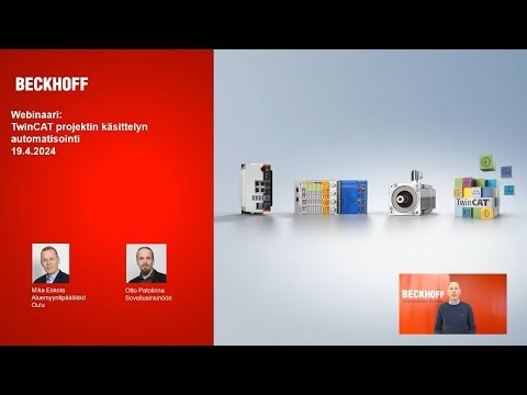 Webinaari: TwinCAT-projektin käsittelyn automatisointi, 19.4.2024