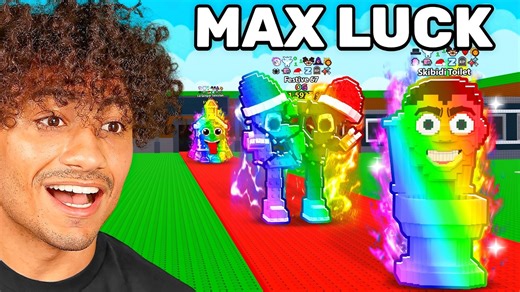 I Got INFINITE LUCK In Steal A Brainrot For 24 HOURS. | Foltyn