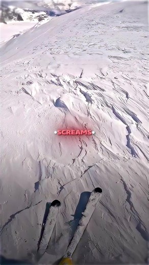 Skier's Near-Disaster: Fall Into a Crevasse