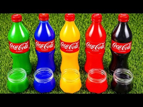 EXPERIMENT: Giant Coca-Cola & Mentos Rocket Explosion, Big Toothpaste Eruption, Water Color Mixing